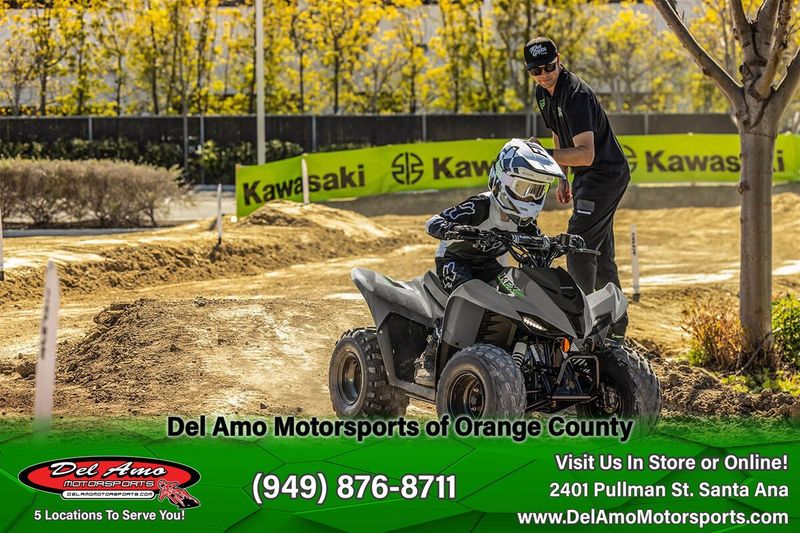 2024 Kawasaki KSF90BRFNL-GY1  in a BATTLE GRAY exterior color. Del Amo Motorsports of Orange County (949) 416-2102 delamomotorsports.com 