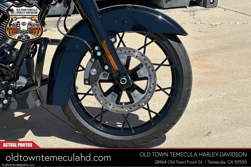 2023 Harley-Davidson Road Glide in a Black exterior color. BMW Motorcycles of Temecula – Southern California (951) 506-6903 bmwmotorcyclesoftemecula.com 