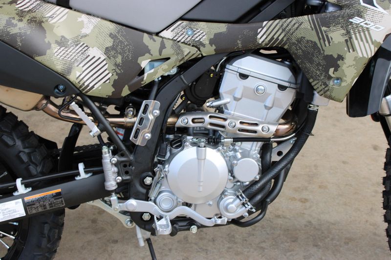 New 2026 Kawasaki KLX300 CYPHER CAMO BEIGE AND EBONY Image 13