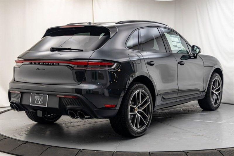 2024 Porsche Macan  in a Volcano Grey Metallic exterior color and Blackinterior. Lotus Manhattan 347-395-5714 lotusmanhattan.com 