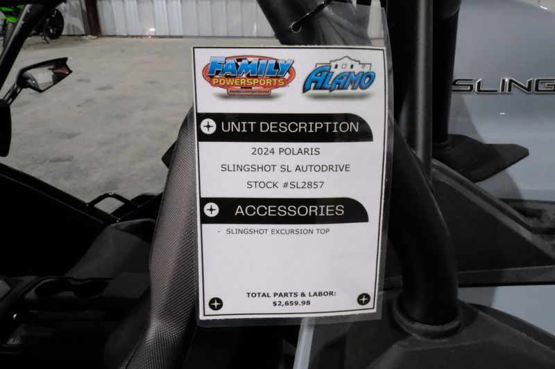 2024 Polaris SLINGSHOT SL AUTODRIVE OCEAN GRAYImage 22