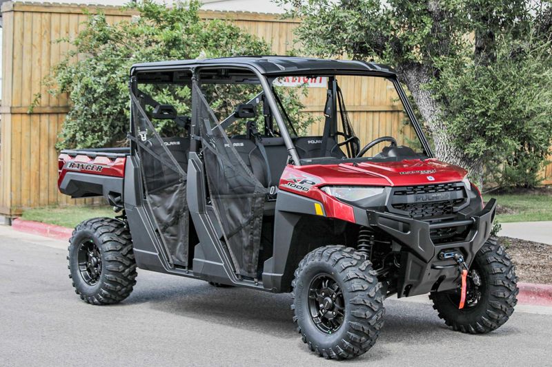 2025 Polaris RANGER CREW XP 1000 PREMIUM  SUNSET RED Image 1