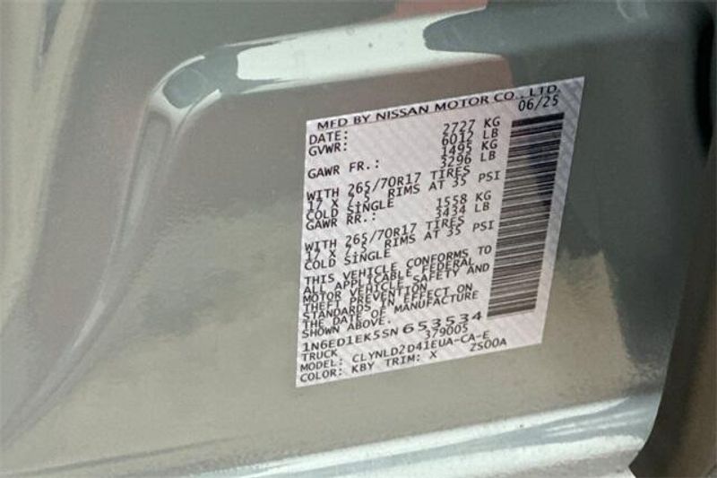 New 2025 Nissan Frontier PRO-4XImage 22