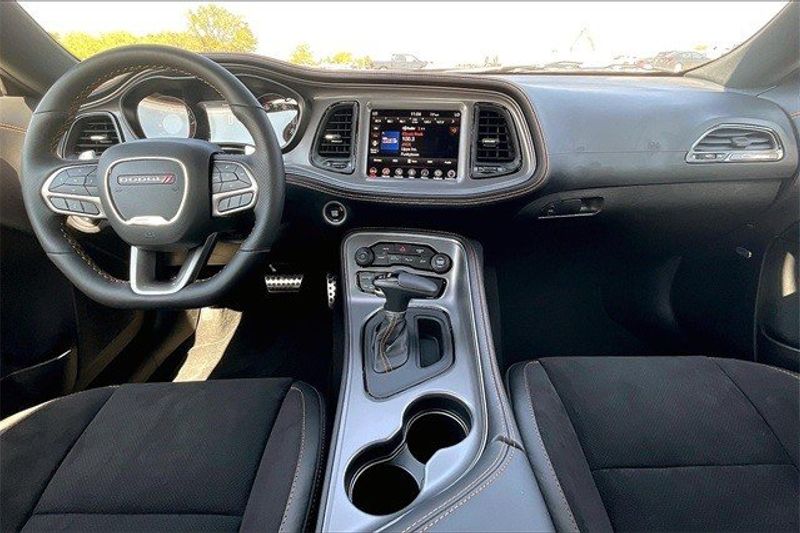 2023 Dodge Challenger Gt in a Granite exterior color and Blk Nappainterior. Elder CDJR Cedar Creek 430-558-0679 eldercedarcreek.com 