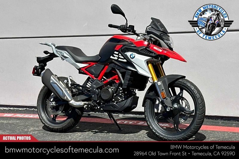 2024 BMW G 310 GS in a RACING RED exterior color. BMW Motorcycles of Temecula – Southern California (951) 506-6903 bmwmotorcyclesoftemecula.com 