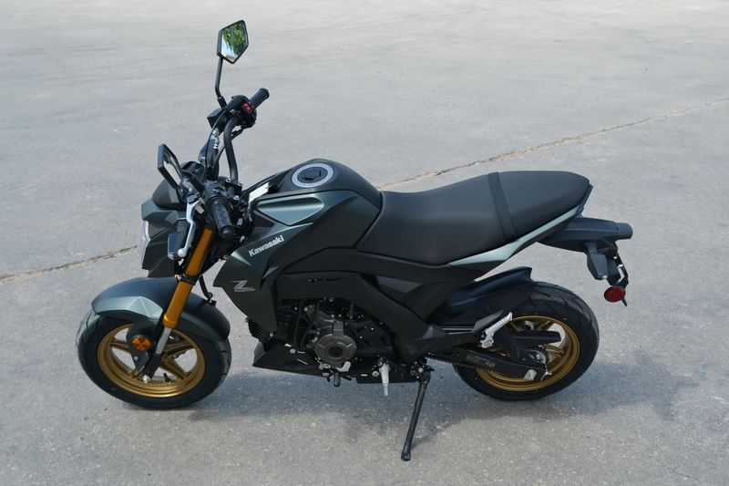 2025 Kawasaki Z125 PRO METALLIC MATTE OLD SCHOOL GREEN Image 8