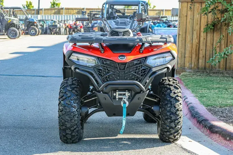 2025 CFMOTO CFORCE 500S MAGMA RED in a MAGMA RED exterior color. Family PowerSports (877) 886-1997 familypowersports.com 