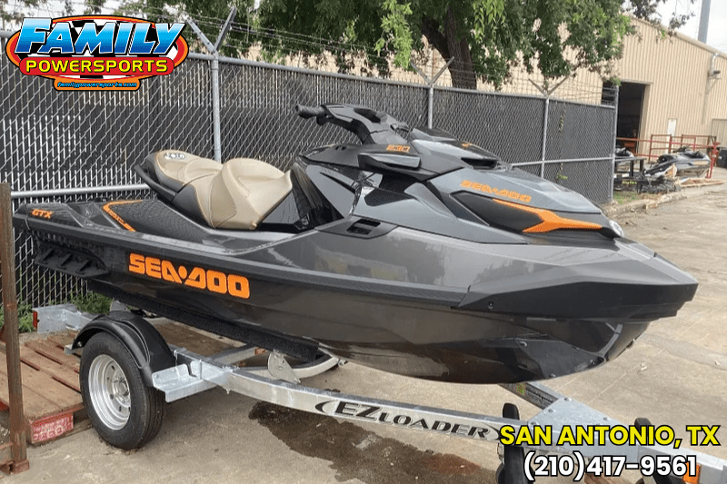 2023 SEADOO GTX 230 IBR ECLIPSE BLACK AND ORANGE CRUSH Image 1