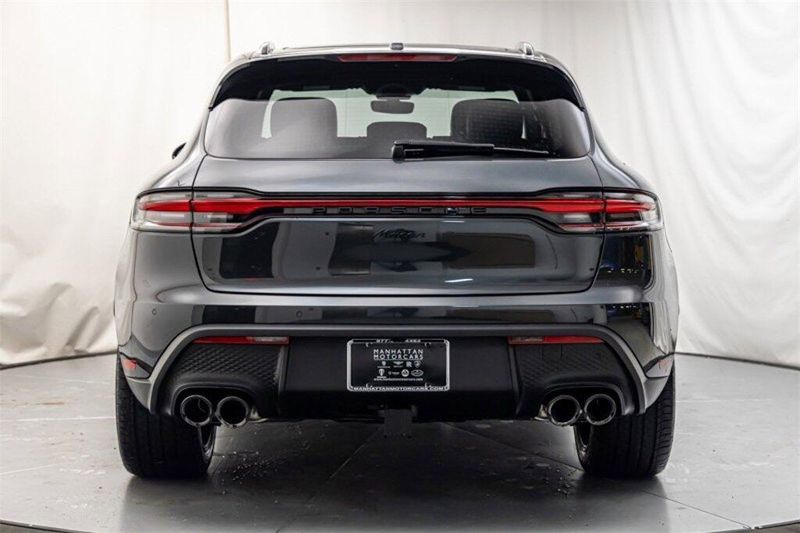 2024 Porsche Macan  in a Volcano Grey Metallic exterior color and Blackinterior. Lotus Manhattan 347-395-5714 lotusmanhattan.com 