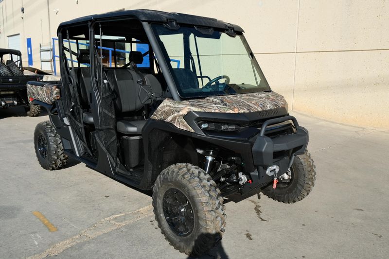NEW 2026 CAN-AM DEFENDER MAX XT HD11  in a DARK WILDLAND CAMO exterior color. Family PowerSports (877) 886-1997 familypowersports.com 