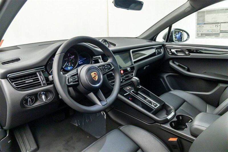 2024 Porsche Macan  in a Volcano Grey Metallic exterior color and Blackinterior. Lotus Manhattan 347-395-5714 lotusmanhattan.com 