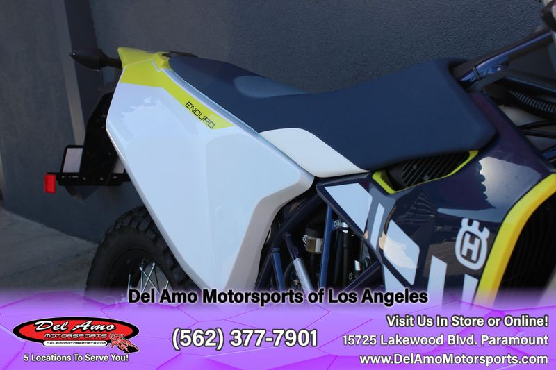 2024 HUSQVARNA 701 ENDURO  in a WHITE exterior color. Del Amo Motorsports of Los Angeles (562) 262-9181 delamomotorsports.com 