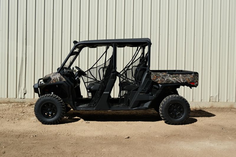 NEW 2026 CAN-AM DEFENDER MAX XT HD11 WITH 1025 INCH TOUCHSCREEN  in a DARK WILDLAND CAMO exterior color. Family PowerSports (877) 886-1997 familypowersports.com 