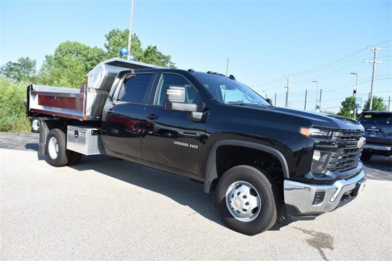 2024 Chevrolet Silverado 3500HD Work Truck in a Black exterior color and Blackinterior. Raymond Auto Group 888-703-9950 raymonddeals.com 