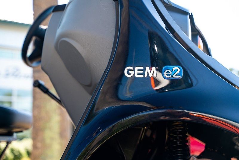 2022 GEM e2  in a Black exterior color and Beechwoodinterior. GEM of Charleston 843-278-2131 gemofcharleston.com 