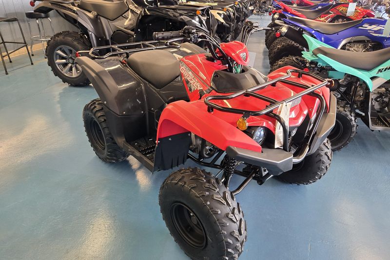 2025 YAMAHA GRIZZLY 110 GREY METALLIC AND RED 