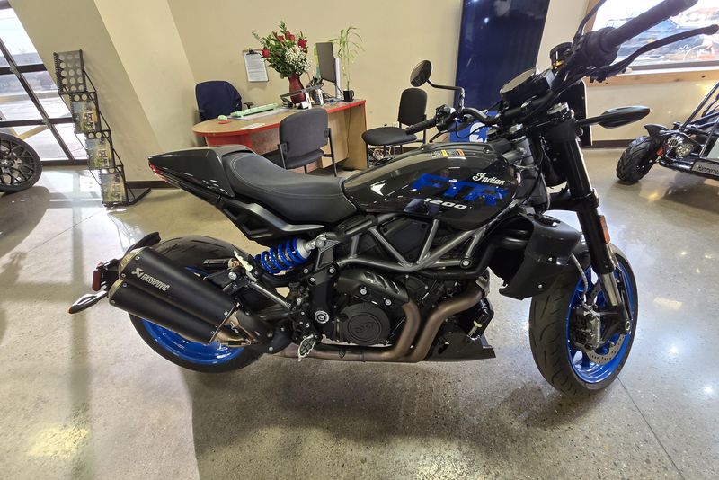 2024 INDIAN MOTORCYCLE FTR S GRANITE GRAY AND BLUE 