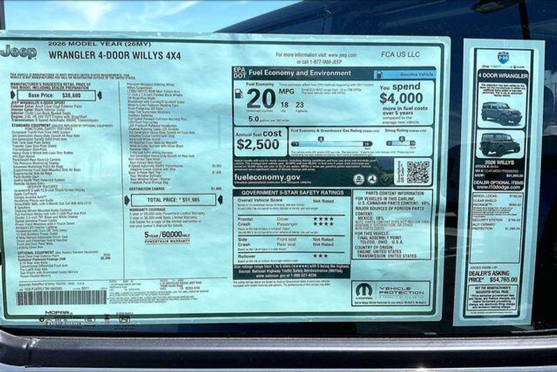 New 2026 Jeep Wrangler 4-door WillysImage 15