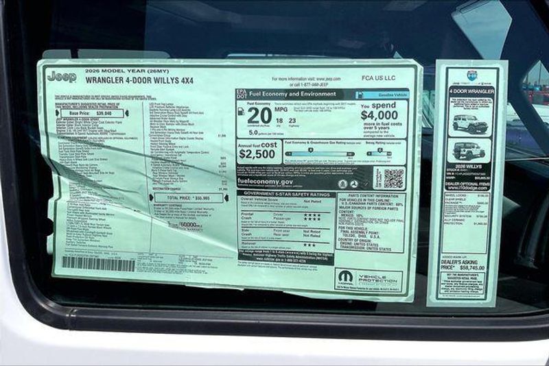 New 2026 Jeep Wrangler 4-door WillysImage 15