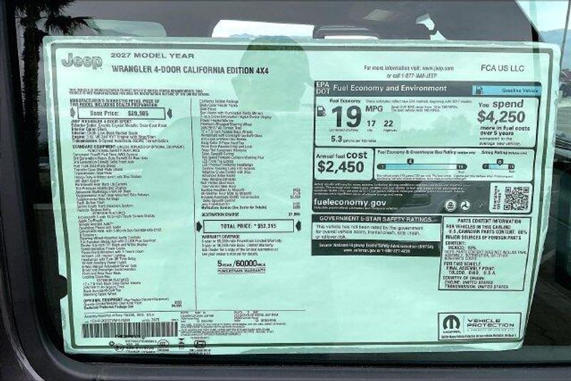 New 2027 Jeep Wrangler Sport SImage 16