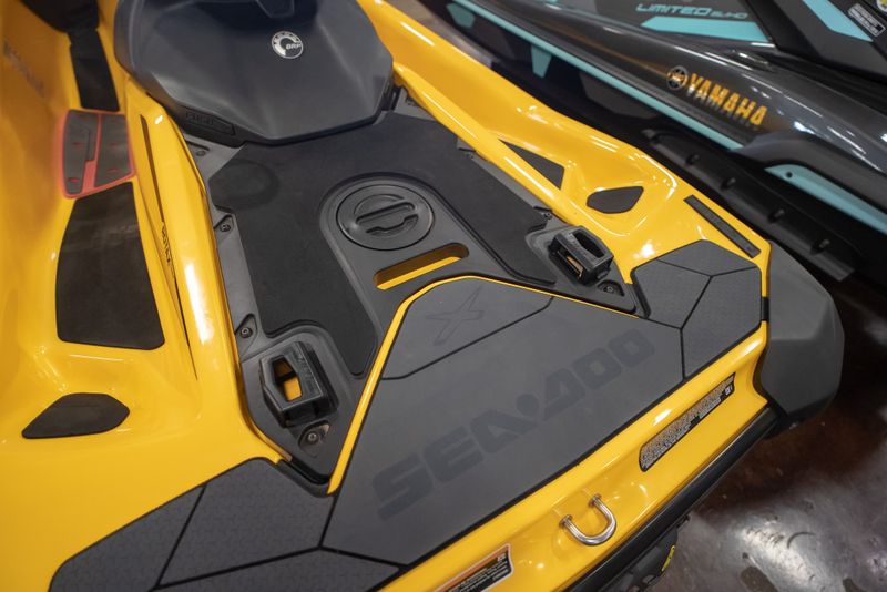 2022 SEADOO PWC RXP X 300 IBR AUD YL 22  in a YELLOW exterior color. Family PowerSports (877) 886-1997 familypowersports.com 