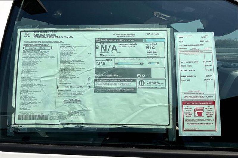 New 2025 RAM 3500 Tradesman Chassis Regular Cab 4x4 84