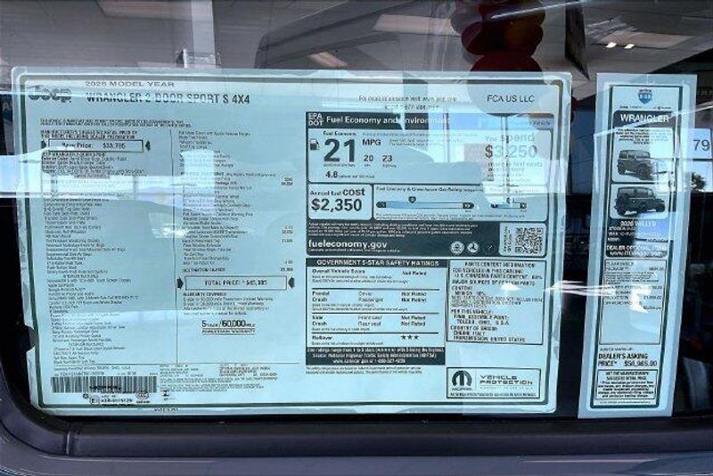 New 2026 Jeep Wrangler 2-door Sport SImage 16