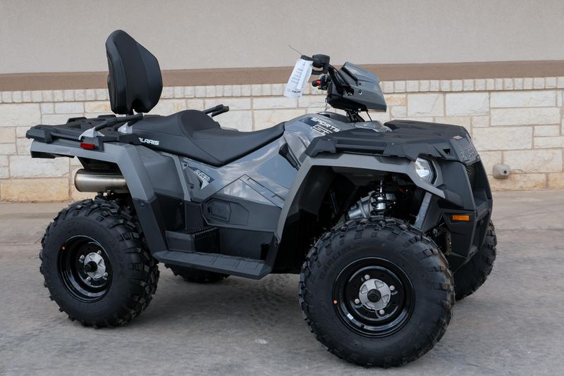 2025 POLARIS SPORTSMAN TOURING 570 EPS STEALTH GRAY in a STEALTH GRAY exterior color. Family PowerSports (877) 886-1997 familypowersports.com 