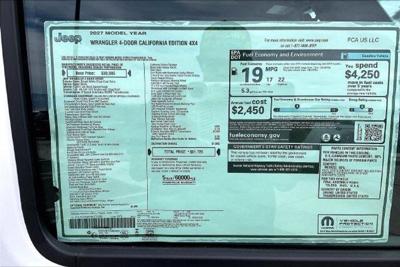 New 2027 Jeep Wrangler 4-door California EditionImage 16