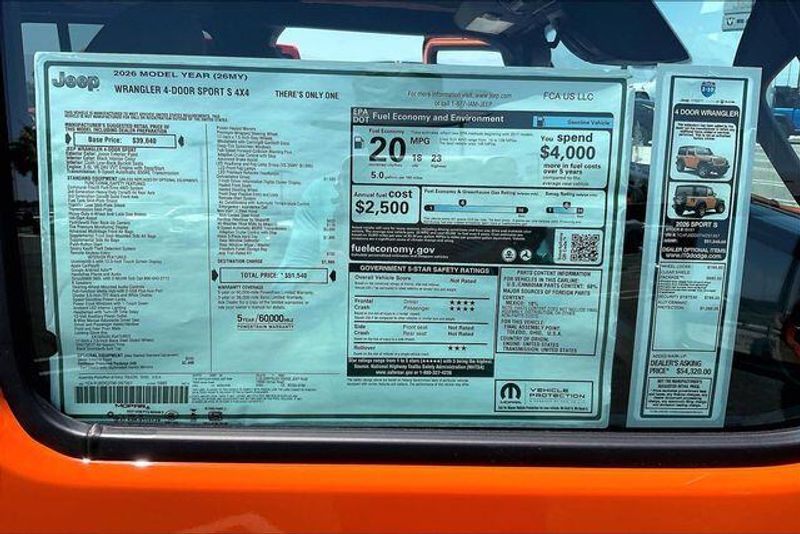 New 2026 Jeep Wrangler 4-door Sport SImage 16