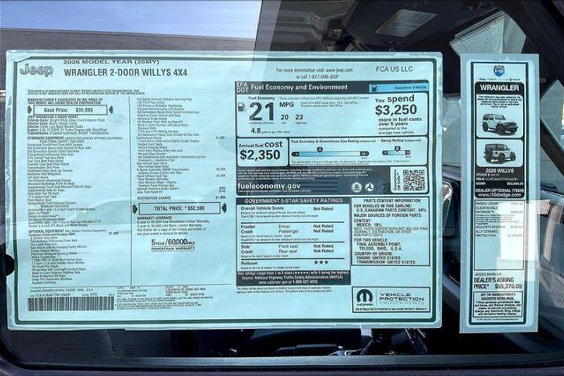 New 2026 Jeep Wrangler 2-door WillysImage 16