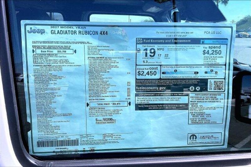 New 2027 Jeep Gladiator Rubicon 4x4Image 16