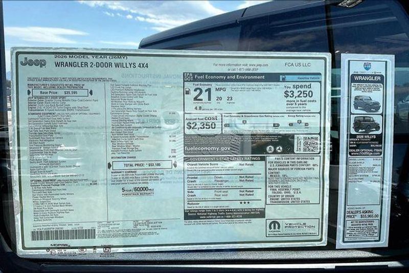 New 2026 Jeep Wrangler 2-door WillysImage 9