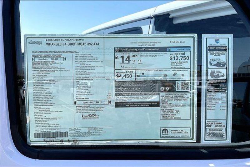 New 2026 Jeep Wrangler 4-door Moab 392Image 16