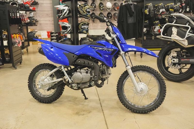 2024 YAMAHA TTR110E in a BLUE exterior color. Family PowerSports (877) 886-1997 familypowersports.com 