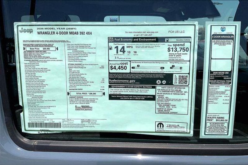 New 2026 Jeep Wrangler 4-door Moab 392Image 16
