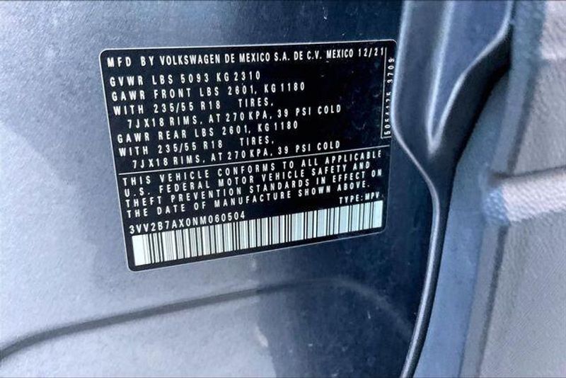Used 2022 Volkswagen Tiguan 2.0T SEImage 33