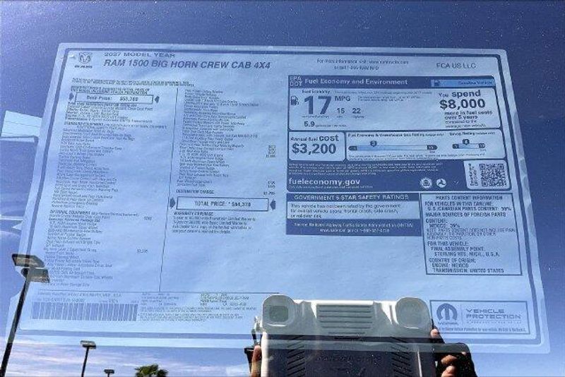 New 2027 RAM 1500 Big Horn Crew Cab 4x4 5