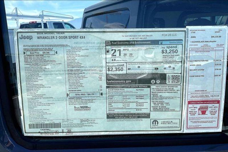 New 2026 Jeep Wrangler 2-door SportImage 16