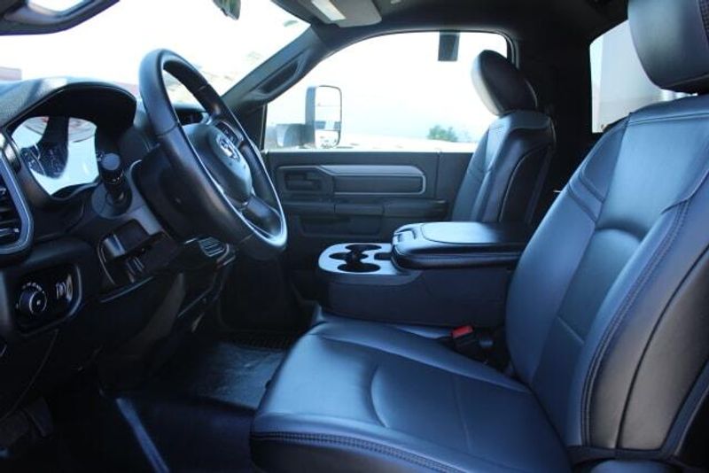 2022 RAM 5500 Chassis Tradesman Regular Cab & 4x2 in a White exterior color and Diesel Gray/Blackinterior. BEACH BLVD OF CARS beachblvdofcars.com 