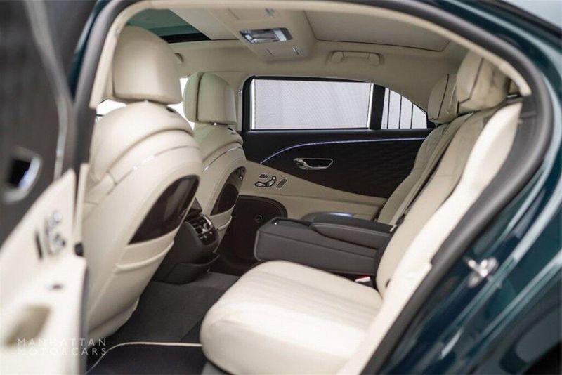 2022 Bentley Flying Spur Hybrid in a Viridian by Mulliner exterior color and Lineninterior. Lotus Manhattan 347-395-5714 lotusmanhattan.com 