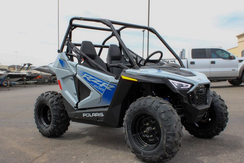 2025 POLARIS RZR 200 EFI STORM GRAY AND BLUE 