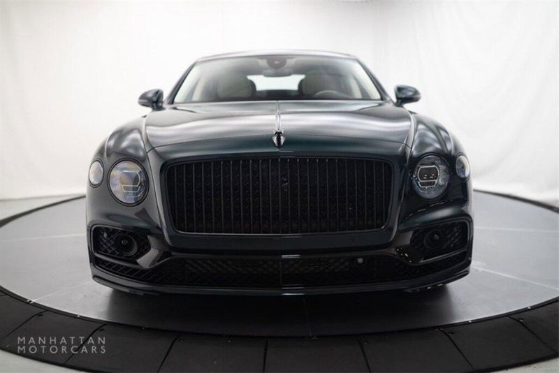 2022 Bentley Flying Spur Hybrid in a Viridian by Mulliner exterior color and Lineninterior. Lotus Manhattan 347-395-5714 lotusmanhattan.com 