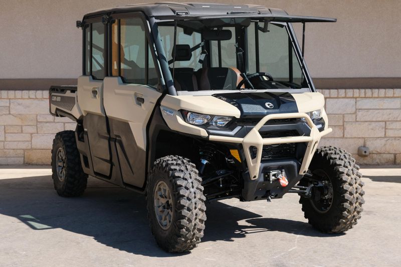 2025 CAN-AM DEFENDER MAX LIMITED CAB HD10 DESERT TAN AND STEALTH BLACK 