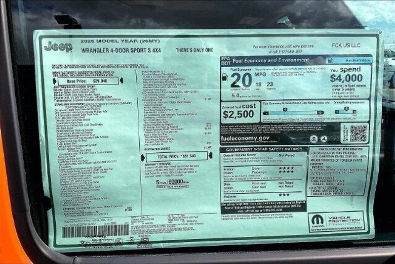 New 2026 Jeep Wrangler 4-door Sport SImage 16