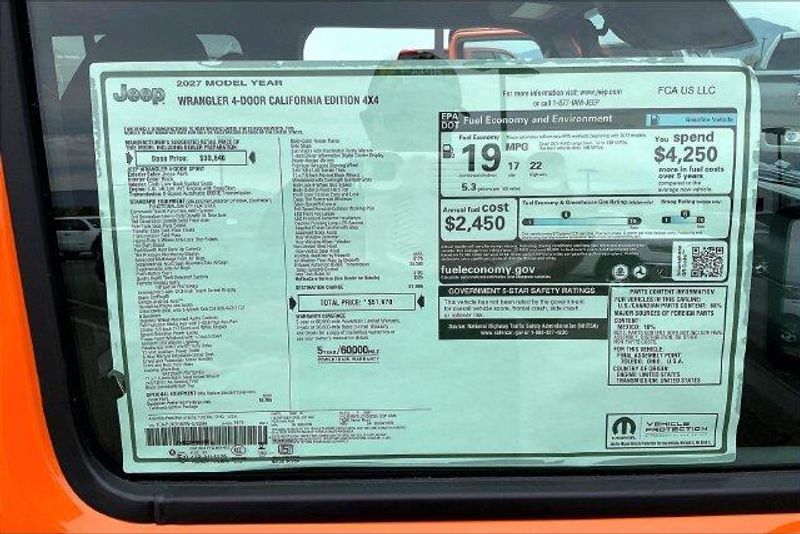 New 2027 Jeep Wrangler 4-door California EditionImage 15