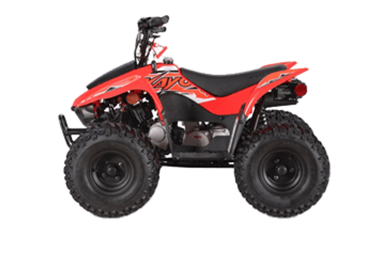 2025 KAYO STORM 70 METALLIC RED  in a METALLIC RED exterior color. Family PowerSports (877) 886-1997 familypowersports.com 