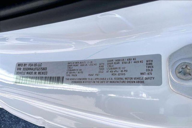 New 2026 RAM 3500 Tradesman Regular Cab 4x4 8