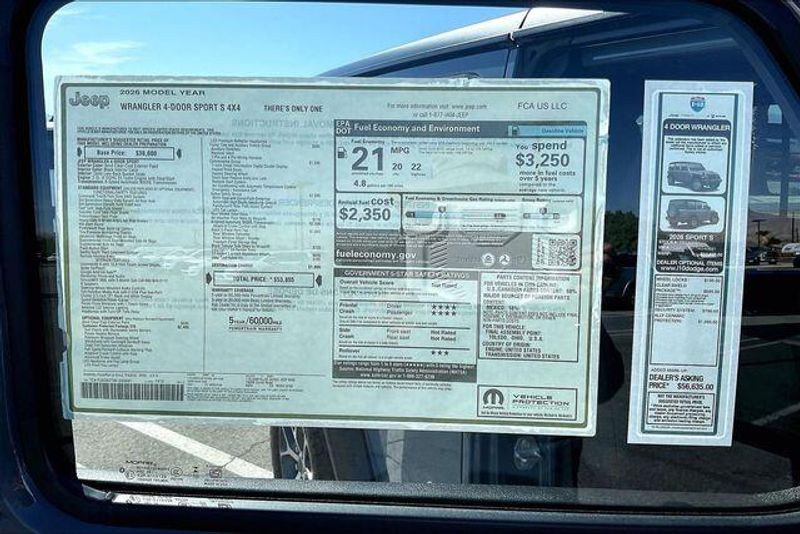 New 2026 Jeep Wrangler 4-door Sport SImage 15