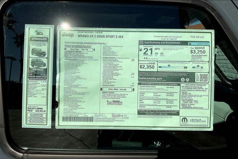 New 2026 Jeep Wrangler 2-door Sport SImage 16